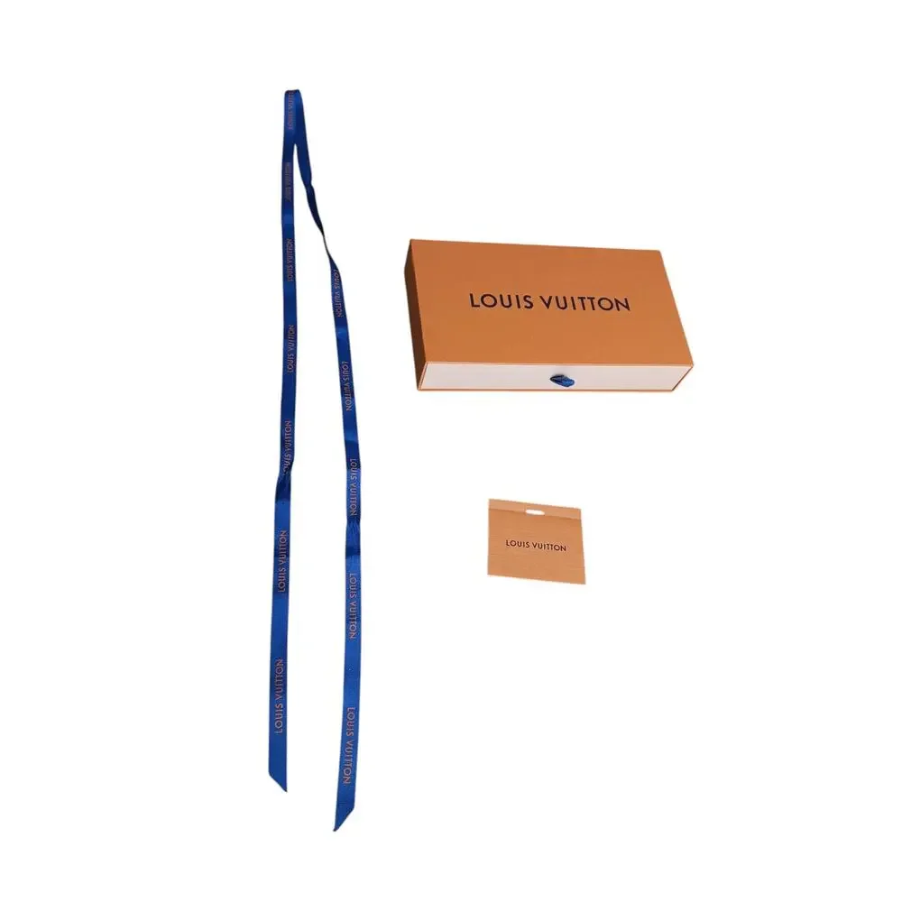 Authentic Louis Vuitton Empty Drawer Gift Box Ribbon Card 9.5x5.5 Packaging